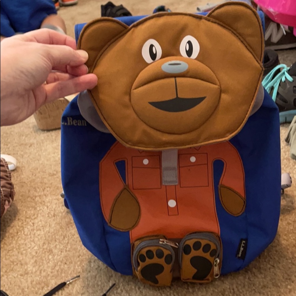 Ll bean teddy bear backpack